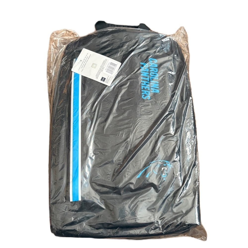 Carolina Panthers Book Bag Backpack Laptop NEW NFL Black Blue College